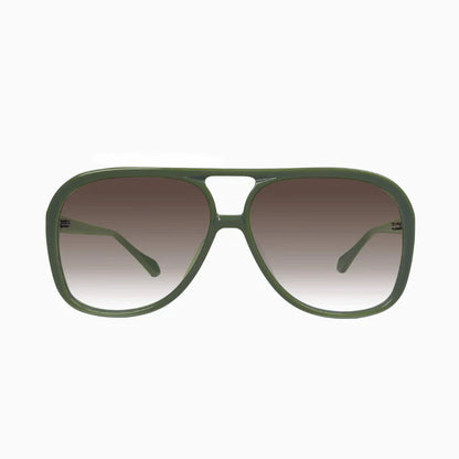 VALLEY // Bang ARMY GREEN W. GOLD METAL/BROWN GRADIENT LENS