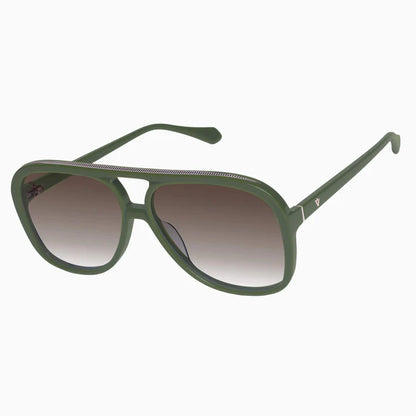 VALLEY // Bang ARMY GREEN W. GOLD METAL/BROWN GRADIENT LENS