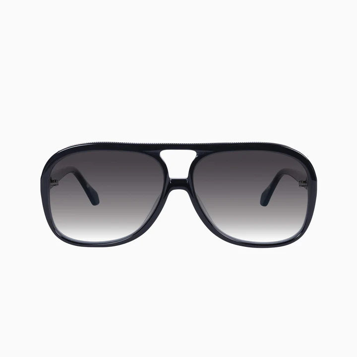 VALLEY // Bang Bang GLOSS BLACK w. GOLD METAL / BLACK GRADIENT LENS