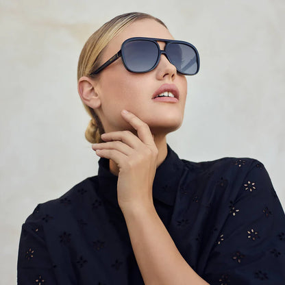 VALLEY // Bang Bang GLOSS BLACK w. GOLD METAL / BLACK GRADIENT LENS