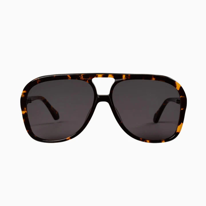 VALLEY // Bang DARK TORT w. MATTE BLACK METAL TRIM.BLACK LENS