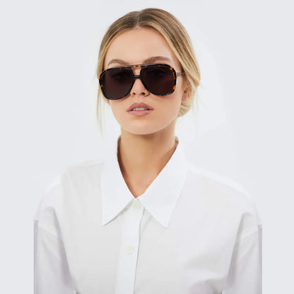 VALLEY // Bang DARK TORT w. MATTE BLACK METAL TRIM.BLACK LENS