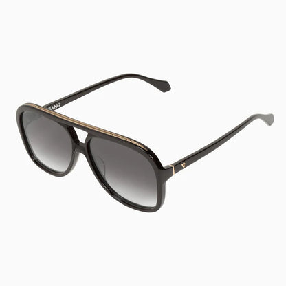 VALLEY // Bang GLOSS BLACK w. GOLD METAL TRIP / BLACK GRADIENT LENS
