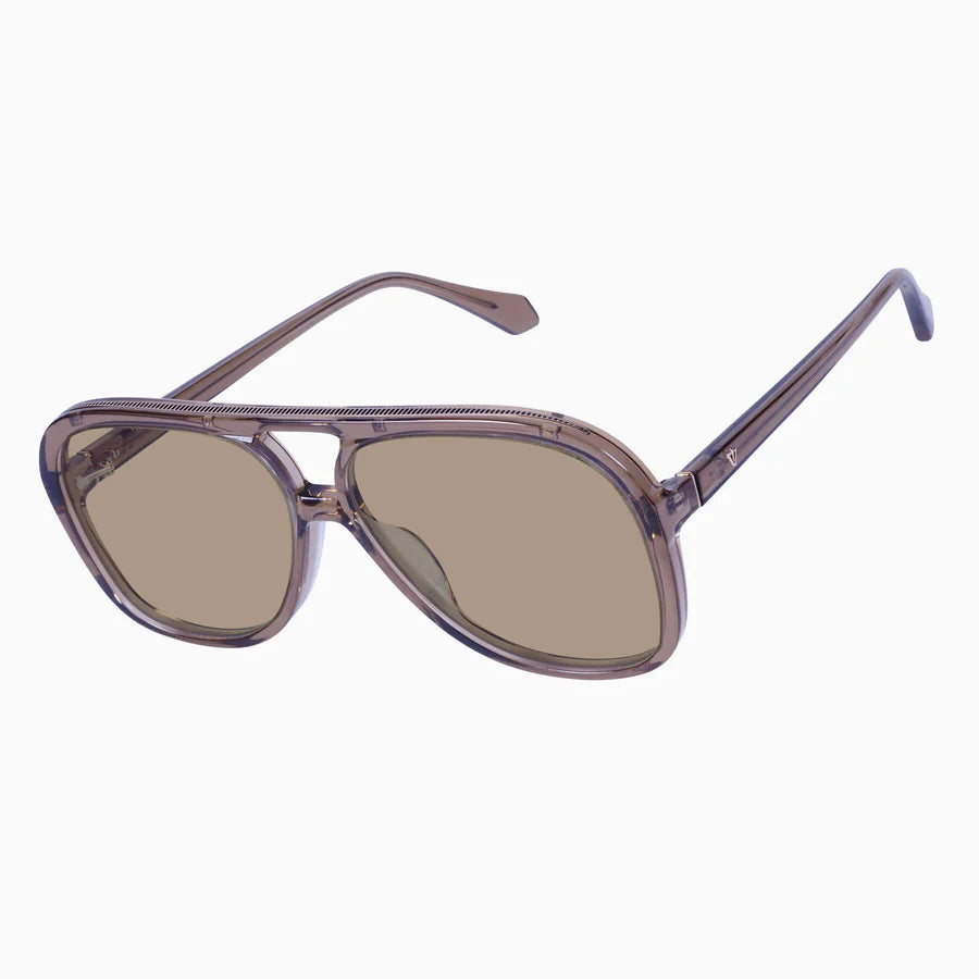 VALLEY // Bang TRANSPARENT MOCHA w LIGHT BROWN LENS