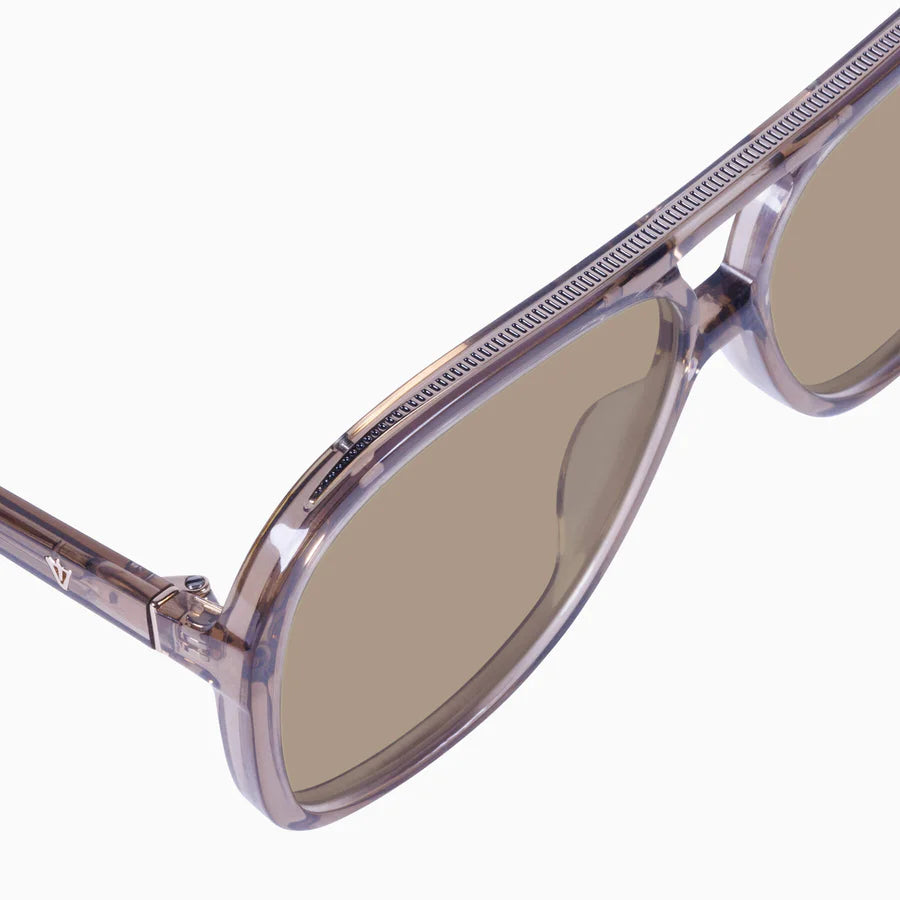 VALLEY // Bang TRANSPARENT MOCHA w LIGHT BROWN LENS