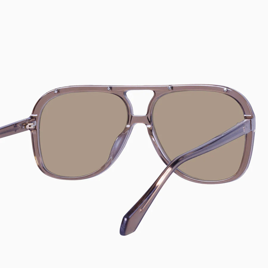 VALLEY // Bang TRANSPARENT MOCHA w LIGHT BROWN LENS