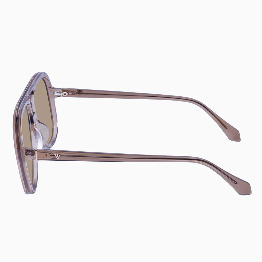 VALLEY // Bang TRANSPARENT MOCHA w LIGHT BROWN LENS