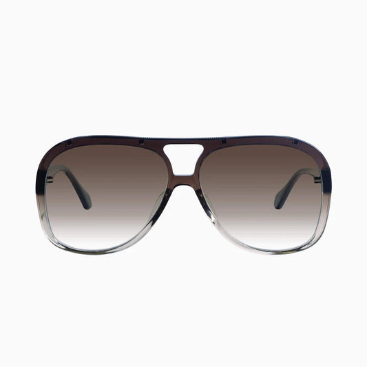 VALLEY // Bang SMOKEY QUARTZ FADE w. GUN METAL TRIM/BROWN GRADIENT LENS