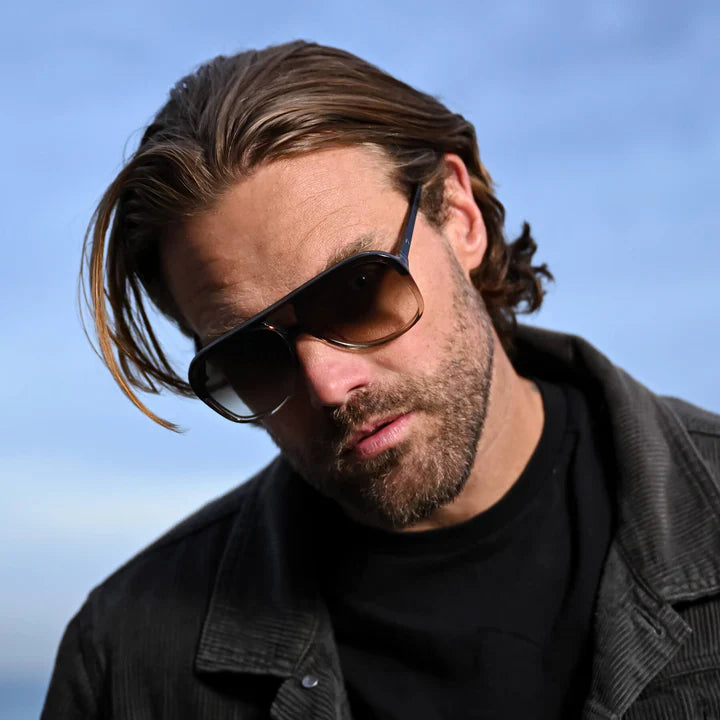 VALLEY // Bang SMOKEY QUARTZ FADE w. GUN METAL TRIM/BROWN GRADIENT LENS