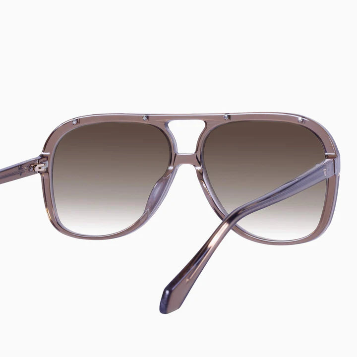VALLEY // Bang TRANSPARENT MOCHA w. ROSE GOLD TRIM / BROWN GRADIENT LENS