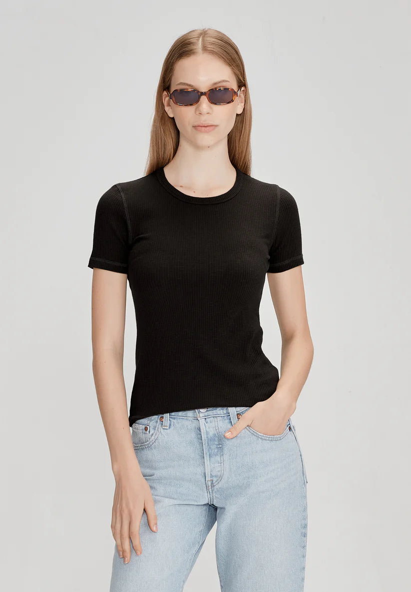 COMMONERS // Base Ribbed SS BLACK