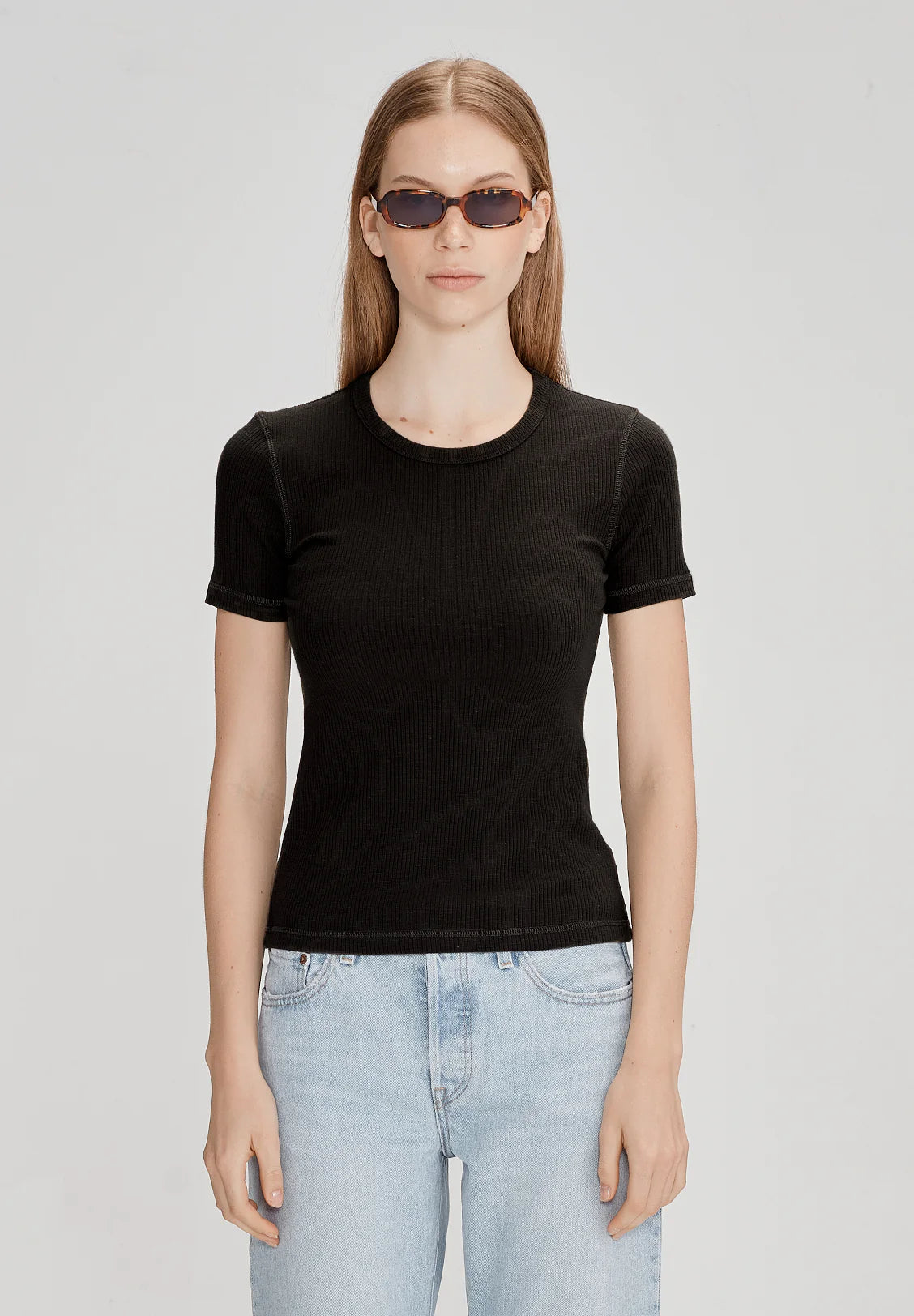 COMMONERS // Base Ribbed SS BLACK