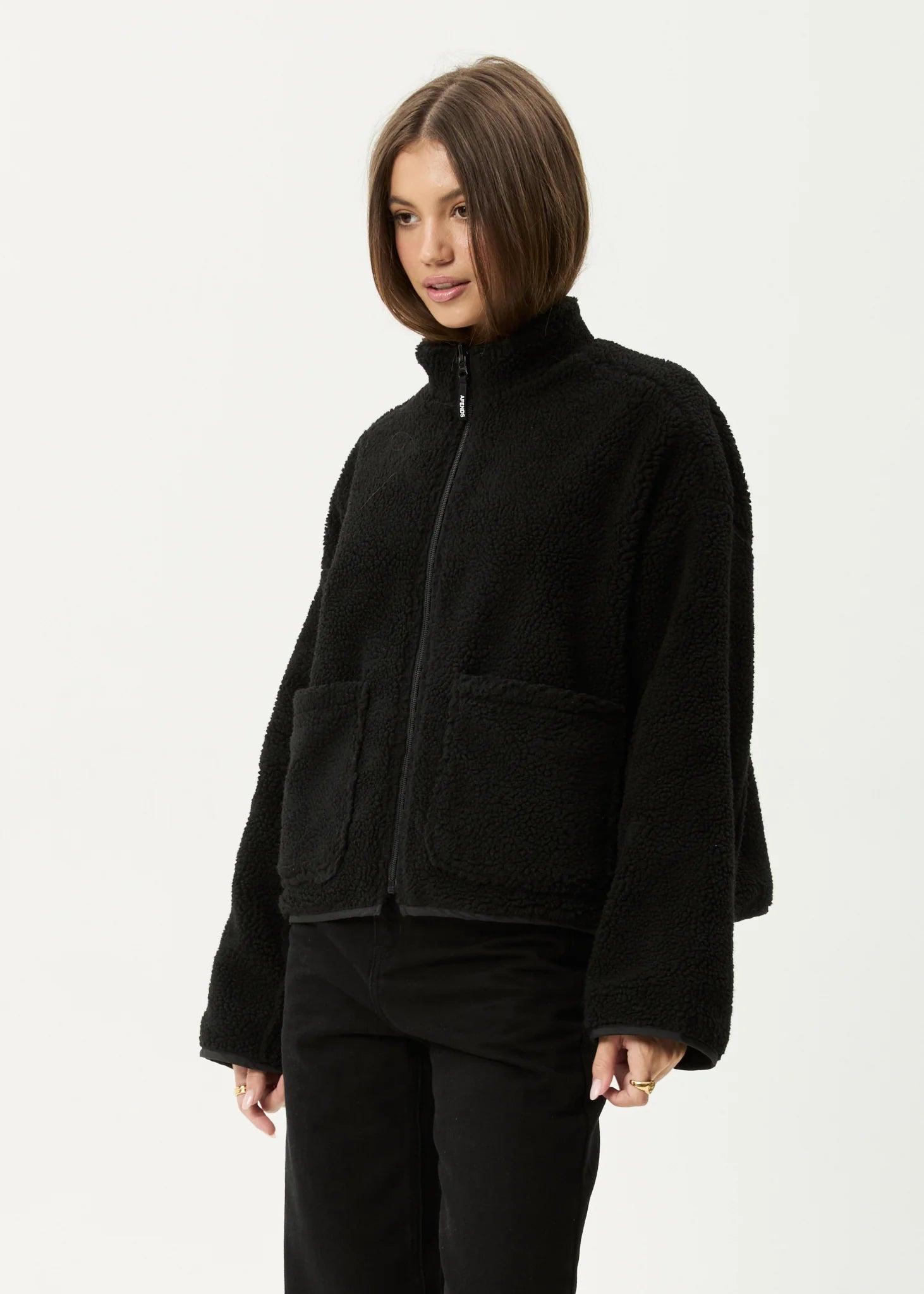 Berlin Reversible Fleece Jacket BLACK