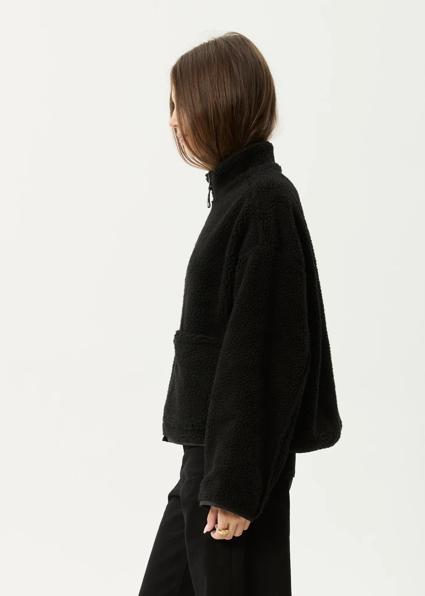 Berlin Reversible Fleece Jacket BLACK