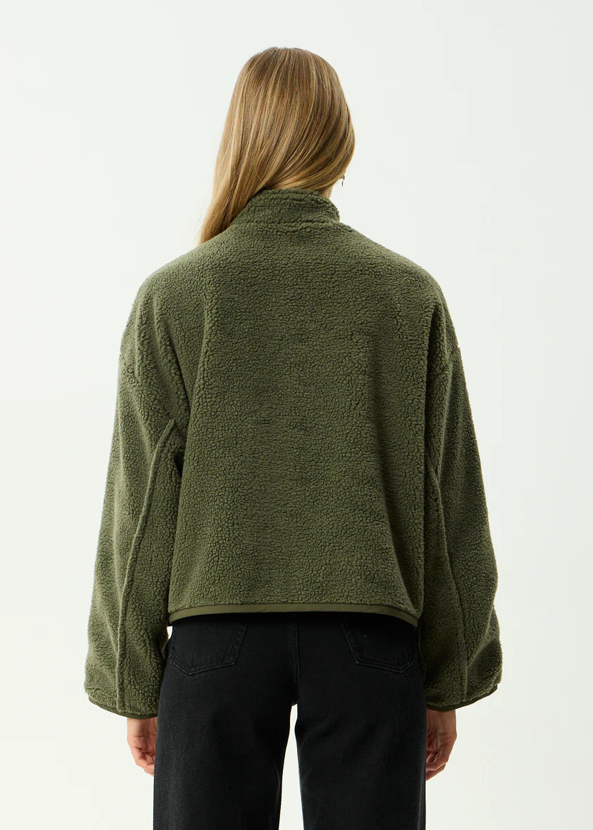 Berlin Reversible Fleece Jacket DEEP OLIVE