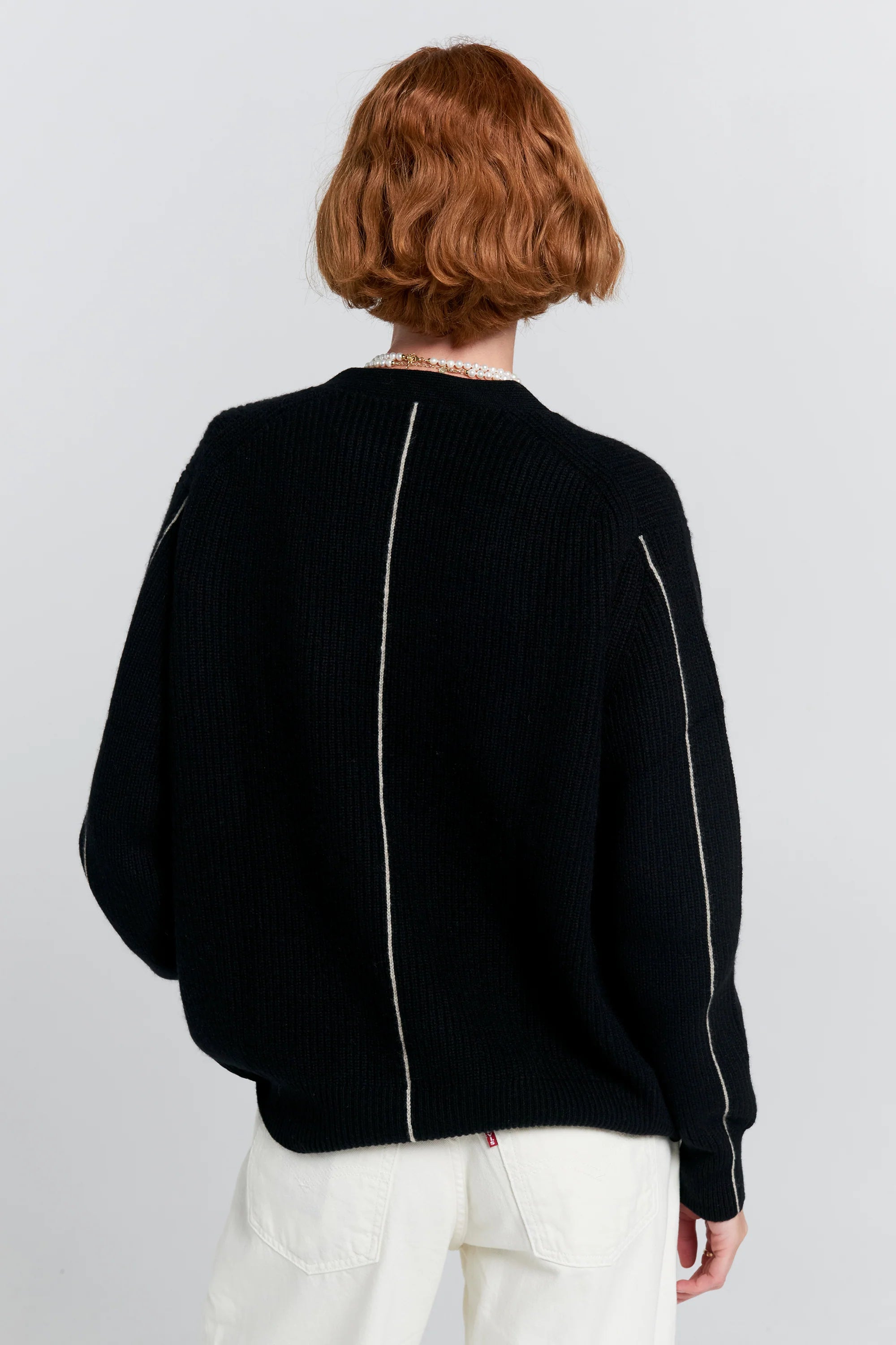 Bessie Cashmere Cadigan BLACK