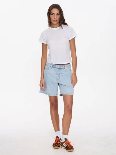THRILLS // Billie Low Baggy Embro Short SERENITY BLUE