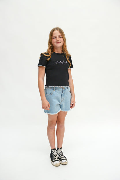 GOOD GOODS // Macie Tee BLACK/WHITE