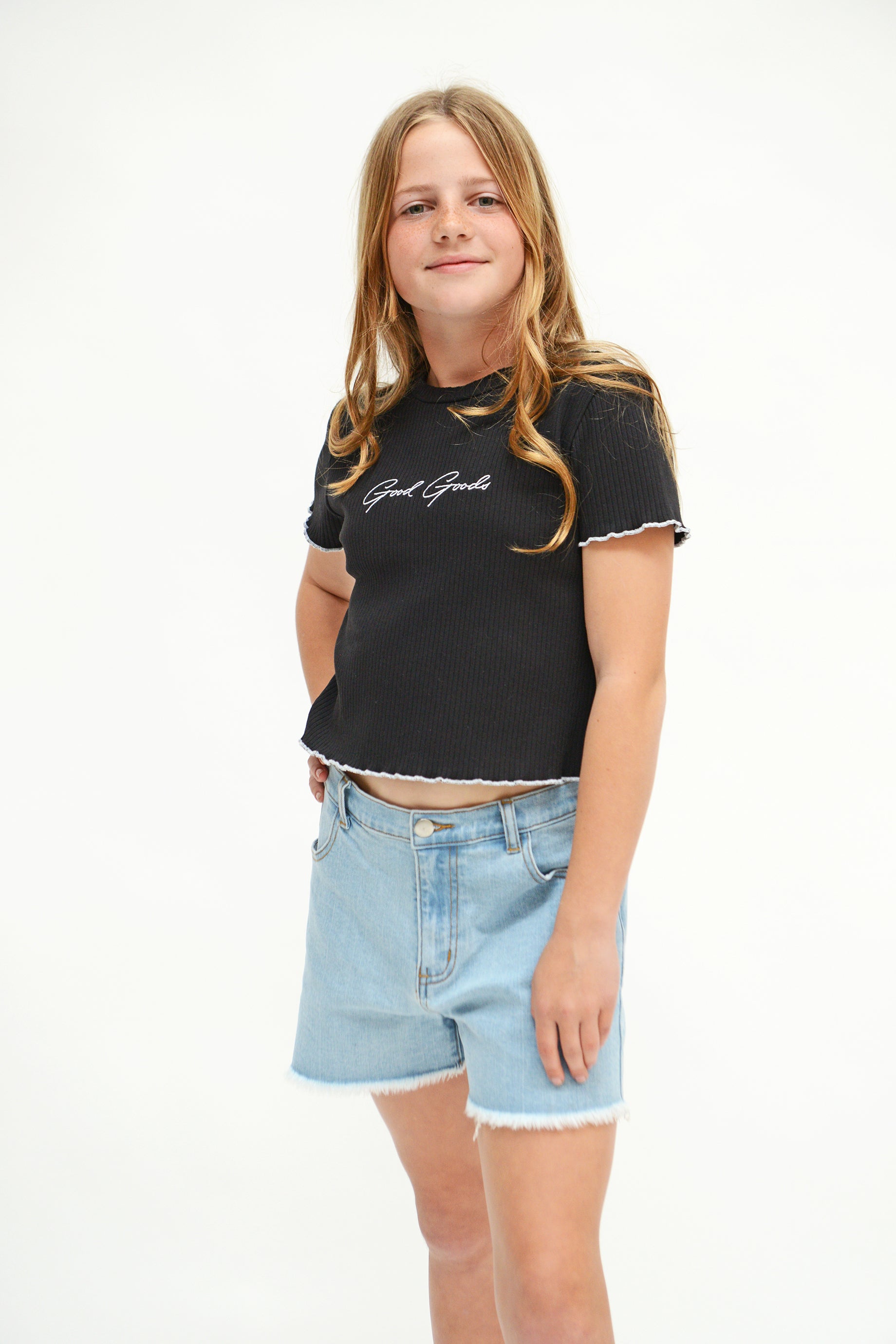 GOOD GOODS // Macie Tee BLACK/WHITE