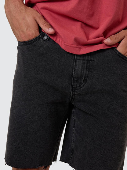 THRILLS // Bones Denim Short ASH BLACK