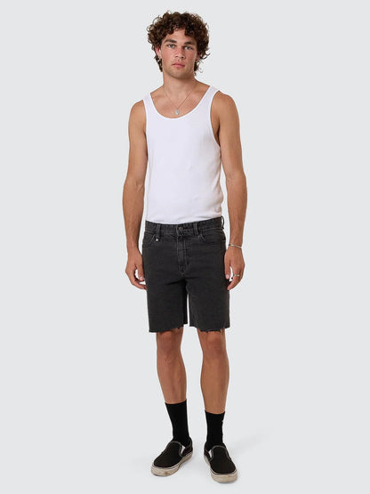 THRILLS // Bones Denim Short ASH BLACK