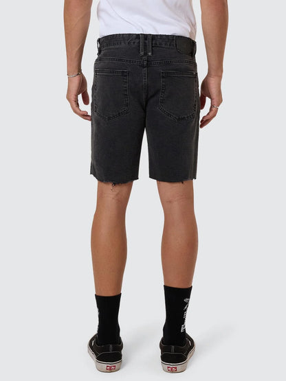 THRILLS // Bones Denim Short ASH BLACK