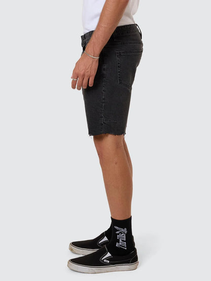 THRILLS // Bones Denim Short ASH BLACK