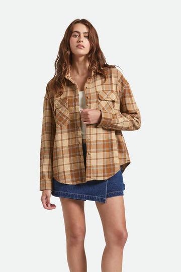 BRIXTON // Bowery Vintage LS Overshirt WASHED COPPER