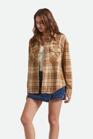 BRIXTON // Bowery Vintage LS Overshirt WASHED COPPER