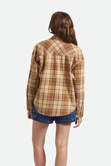 BRIXTON // Bowery Vintage LS Overshirt WASHED COPPER