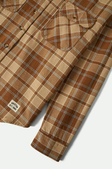 BRIXTON // Bowery Vintage LS Overshirt WASHED COPPER