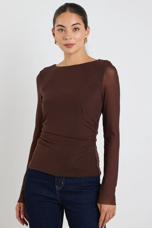 STORIES BE TOLD // Bravo Chocolate Mesh Top