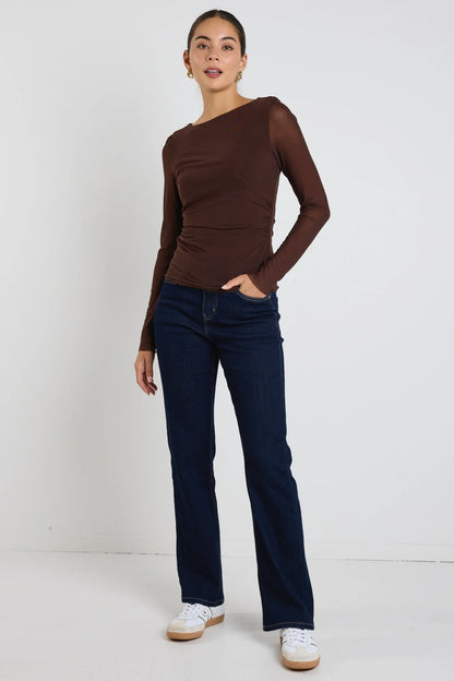 STORIES BE TOLD // Bravo Chocolate Mesh Top