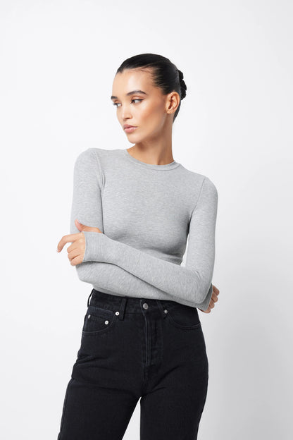 MOSSMAN // Brooklyn Top GREY MARLE