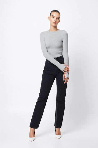 MOSSMAN // Brooklyn Top GREY MARLE