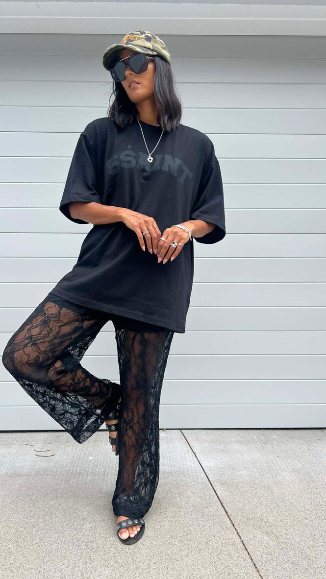 FEDERATION // Laces Pants BLACK