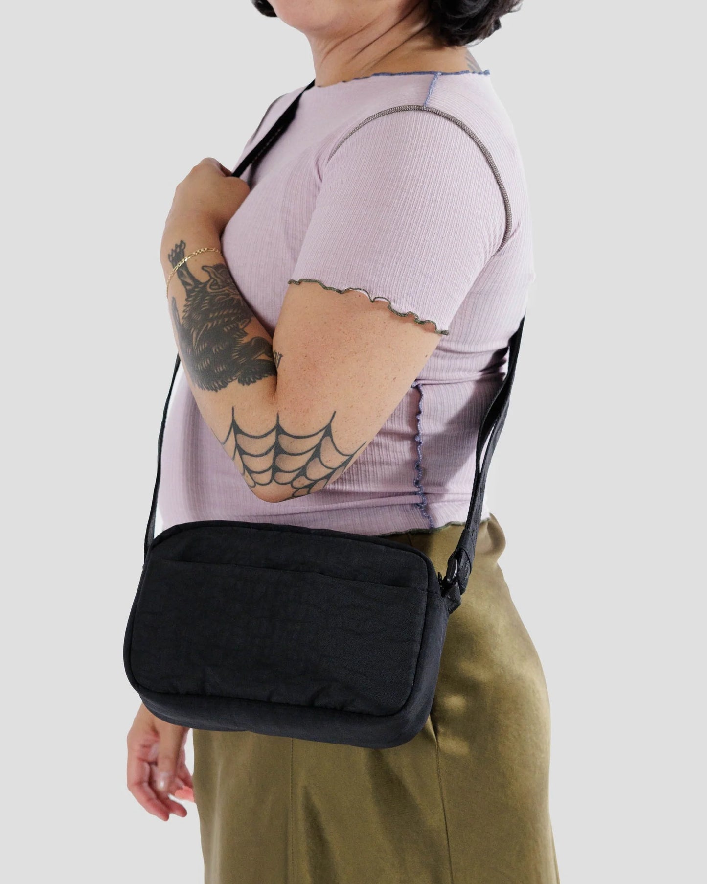 BAGGU // Nylon Camera Crossbody BLACK