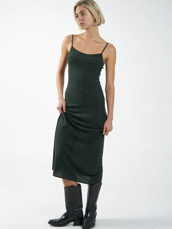 THRILLS // Cassia Bias Dress DEEP FOREST