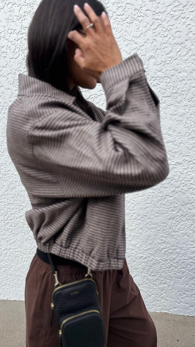 Solana Wool Jacket BROWN BLACK CHECK