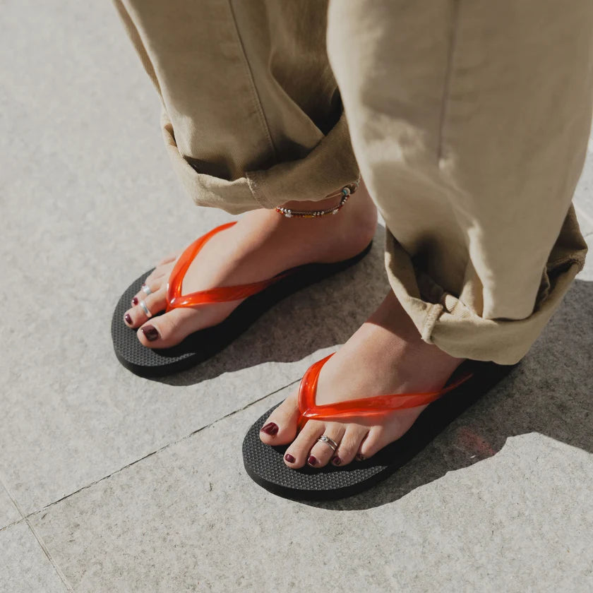 Jelly Wide Flip Flop CHERRY BOMB
