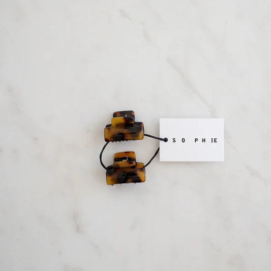 S O P H I E // Claw Clips Mini DARK TORT