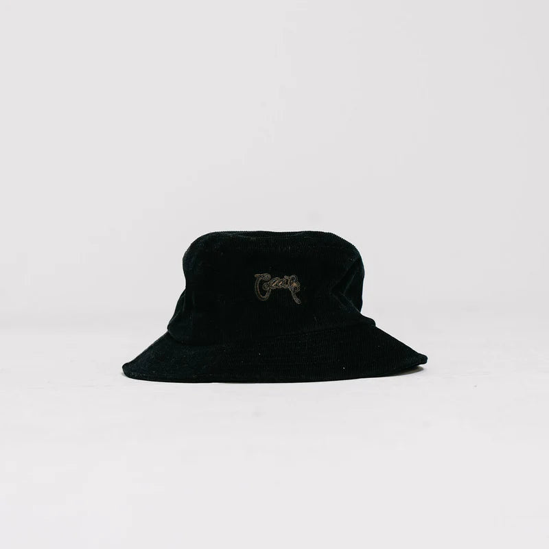 CRATE // Scripted Cord Bucket Hat BLACK