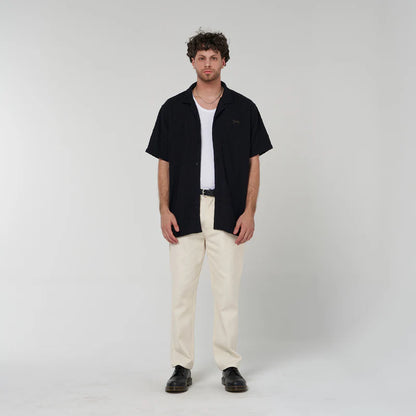 CRATE // Dash Texture SS Shirt BLACK