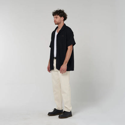 CRATE // Dash Texture SS Shirt BLACK