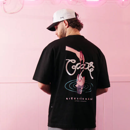 CRATE // Rice Rice Baby Chopsticks Tee BLACK