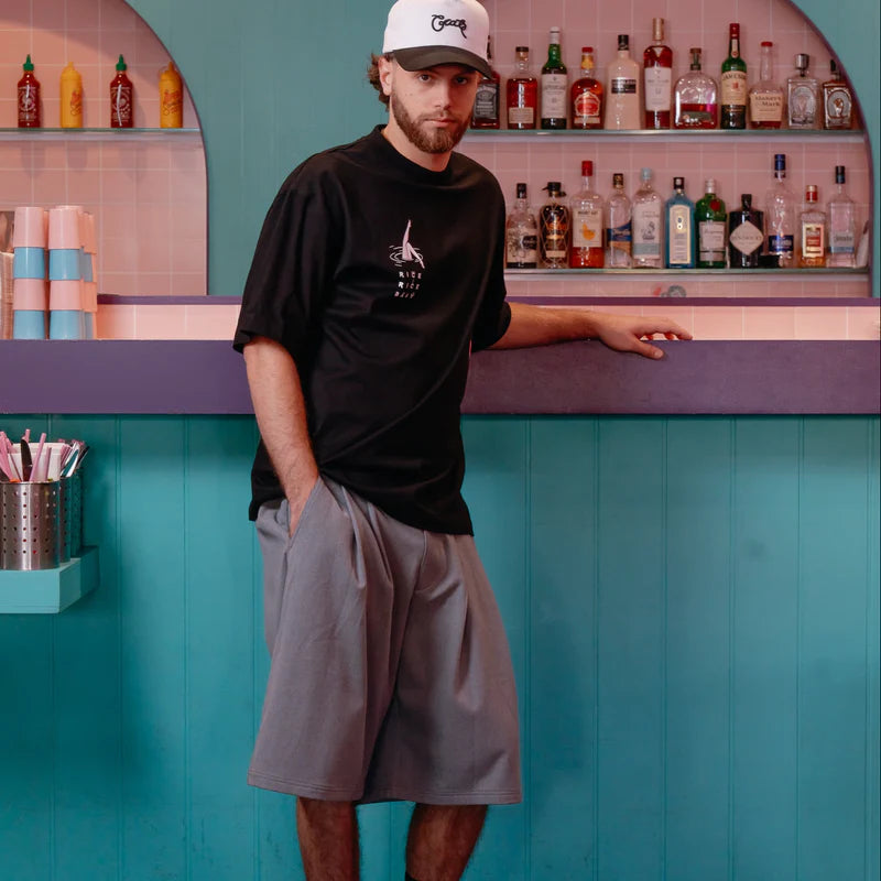 CRATE // Rice Rice Baby Chopsticks Tee BLACK