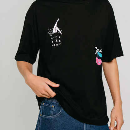 CRATE // Rice Rice Baby Martini Tee BLACK