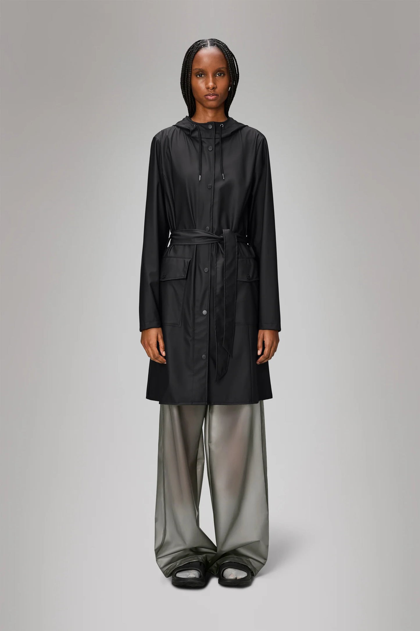 RAINS // Curve Jacket BLACK