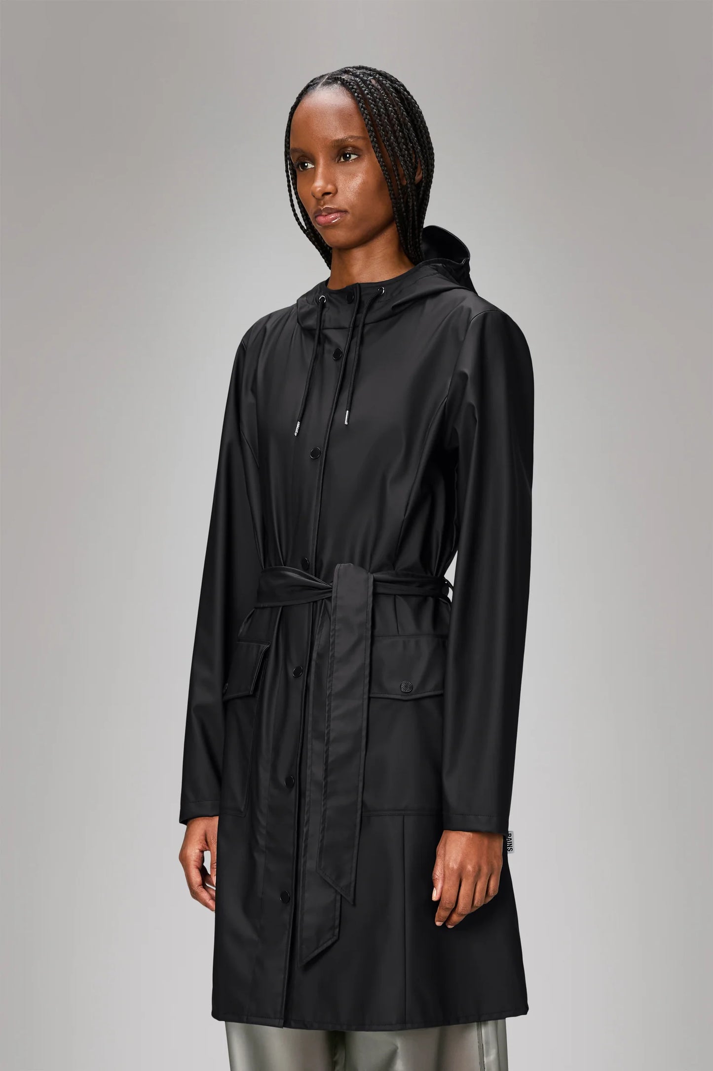 RAINS // Curve Jacket BLACK