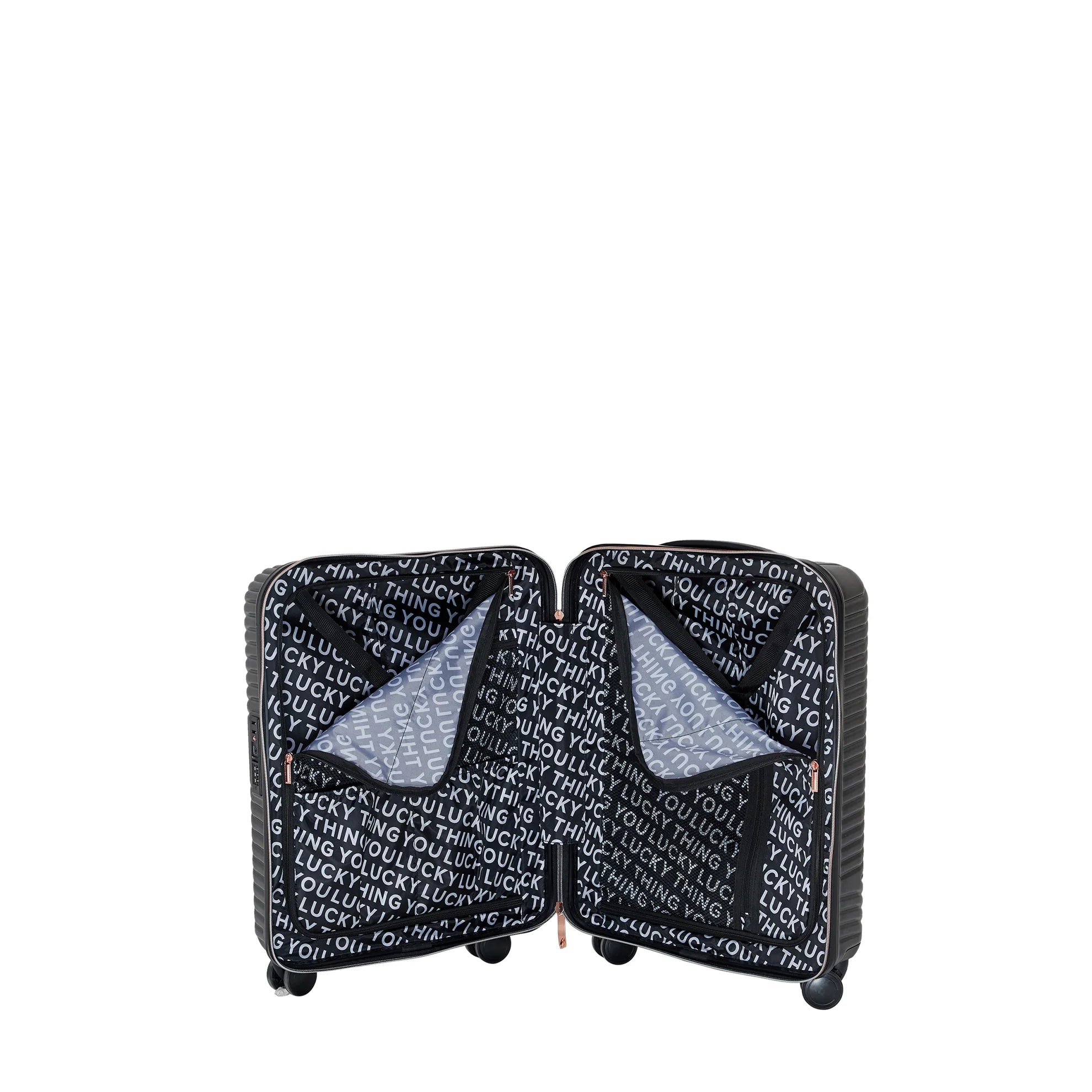 Suitcase Medium BLACK/ROSEGOLD